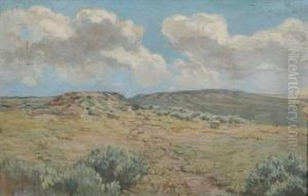 Texas Hill Country Landscape Oil Painting by Dawson Dawson-Watson