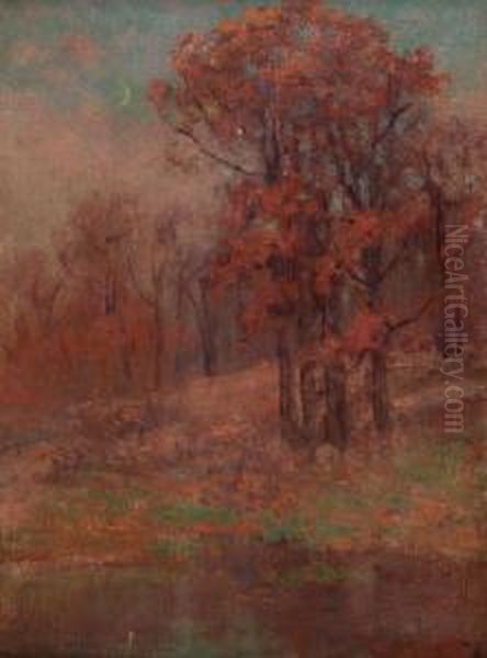 The End Of An Autumn Day Oil Painting by Dawson Dawson-Watson