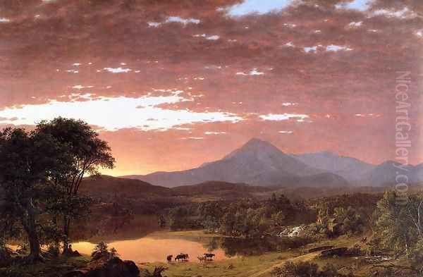 Mount Ktaadn (or Mount Katahdin) Oil Painting by Frederic Edwin Church