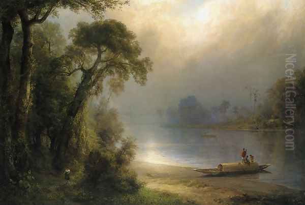 Evening in the Tropics Oil Painting by Frederic Edwin Church