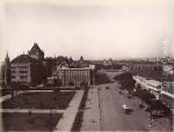 High Court, Bombay, 1880s Oil Painting by Lala Deen, Raja Dayal