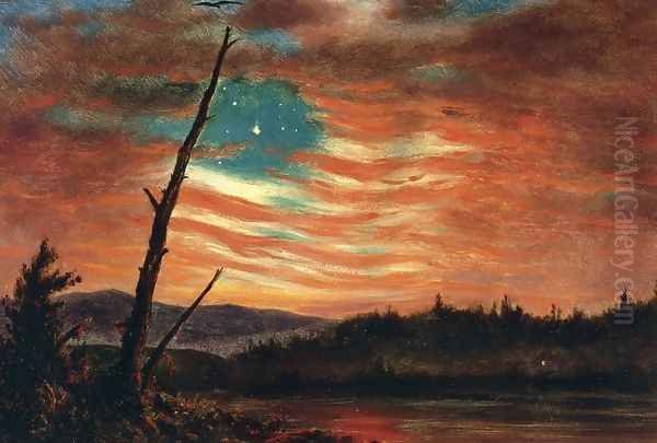 Our Banner in the Sky I Oil Painting by Frederic Edwin Church