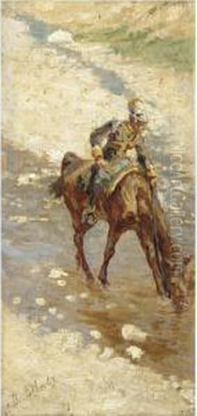 Cavalleggero Oil Painting by Sebastiano De Albertis