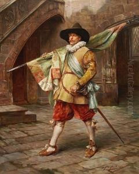 The Standard Bearer Oil Painting by Alex De Andreis