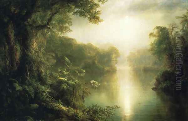 El Rio de Luz Oil Painting by Frederic Edwin Church