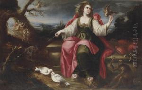 An Allegory Of Touch Oil Painting by Juan De Arellano