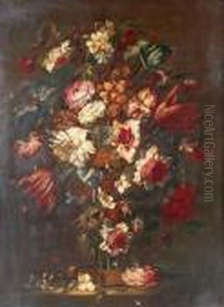 Florero Oil Painting by Juan De Arellano