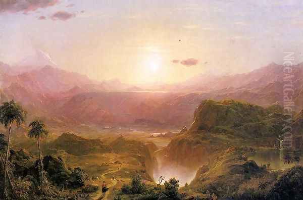 The Andes of Ecuador, c.1876 Oil Painting by Frederic Edwin Church