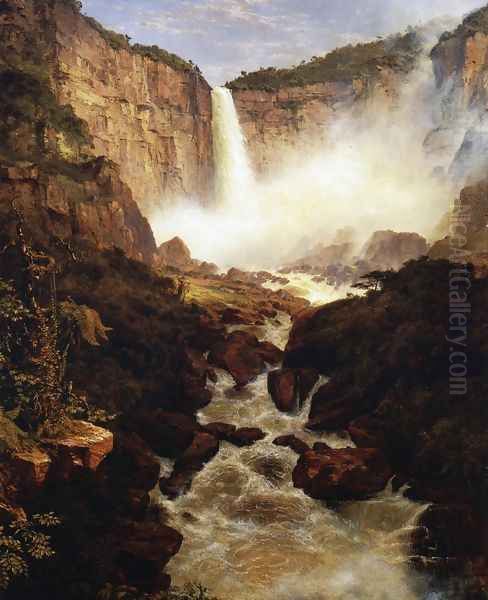 The Falls of Tequendama, 1854 Oil Painting by Frederic Edwin Church