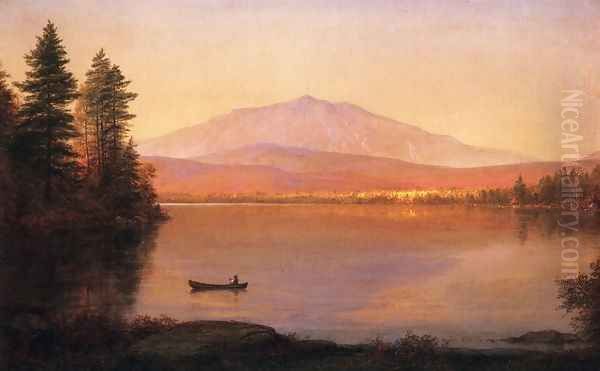 Mount Katahdin from Millinocket Camp Oil Painting by Frederic Edwin Church