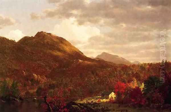 Autumn On The Hudson Oil Painting by Frederic Edwin Church