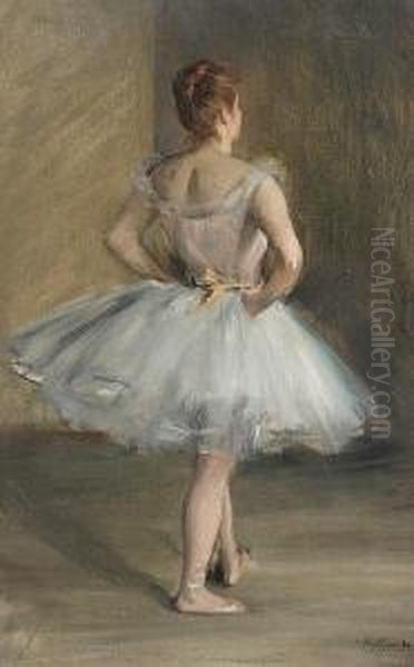 Danseuse Oil Painting by Albert De Belleroche