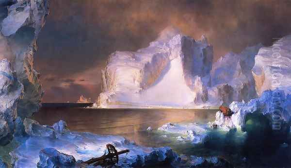 The Icebergs Oil Painting by Frederic Edwin Church