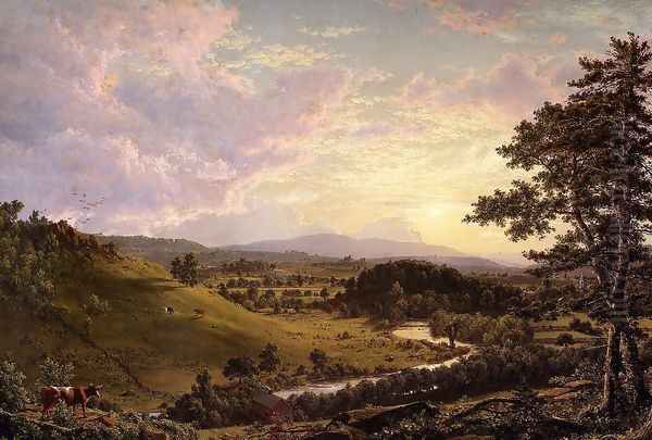 The Ruins At Sunion Greece Oil Painting by Frederic Edwin Church