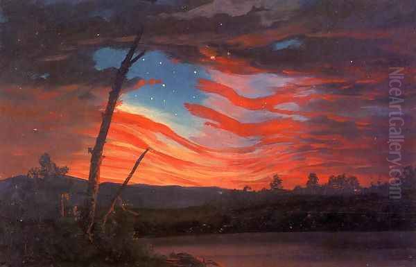 Our Banner in the Sky Oil Painting by Frederic Edwin Church