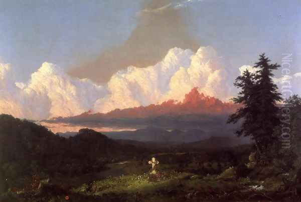 To The Memory Of Cole Oil Painting by Frederic Edwin Church