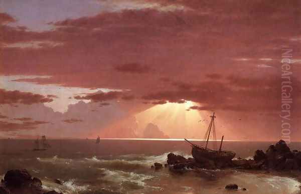 The Wreck Oil Painting by Frederic Edwin Church