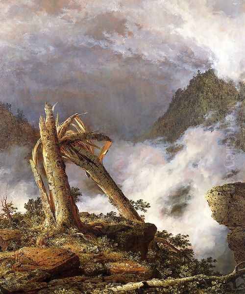 Storm In The Mountains Oil Painting by Frederic Edwin Church