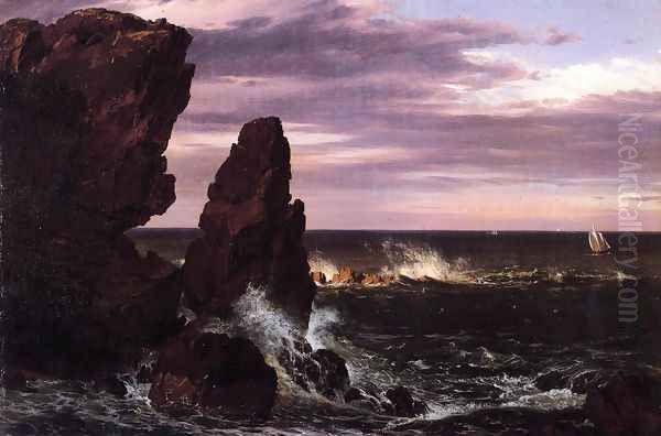 Coast Scene Oil Painting by Frederic Edwin Church