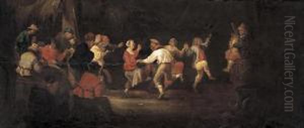 Festa Con Figure Danzanti Oil Painting by Pieter de Bloot