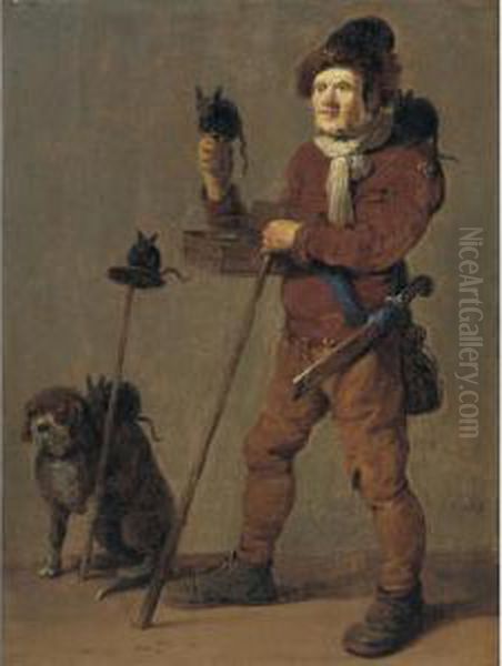 The Rat Catcher Oil Painting by Pieter de Bloot