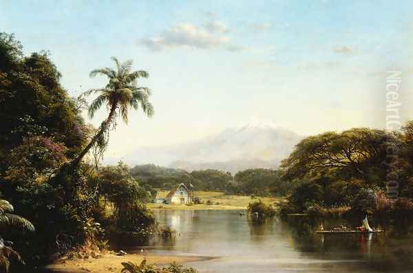 Scene On The Magdalena Oil Painting by Frederic Edwin Church