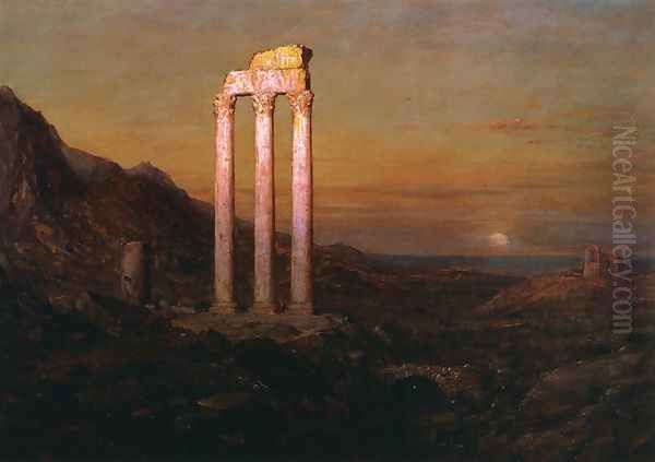 Moonrise I Oil Painting by Frederic Edwin Church