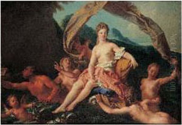 Le Triomphe D'amphitrite Oil Painting by Louis de, the Younger Boulogne