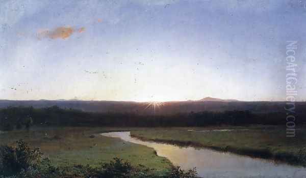 Sunrise Oil Painting by Frederic Edwin Church