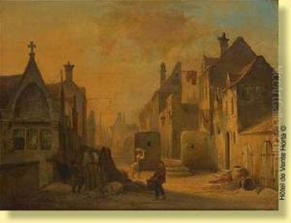 Le Vieil Anvers Oil Painting by Adrien Ferdinand de Braekeleer