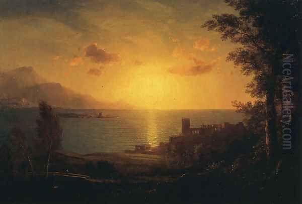 The Mediterranean Sea Oil Painting by Frederic Edwin Church