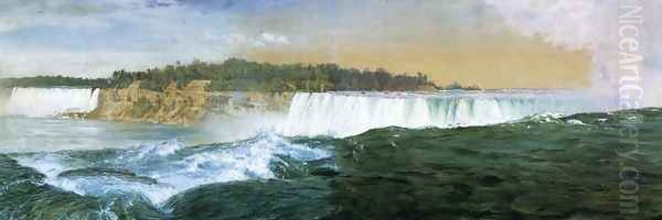 The Great Fall, Niagara Oil Painting by Frederic Edwin Church