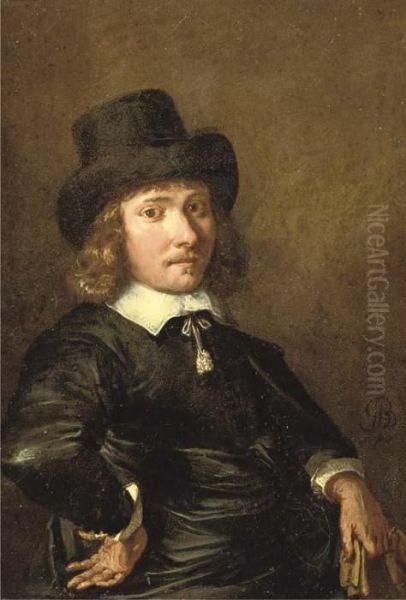 Portrait Of A Gentleman Oil Painting by Jan De Bray