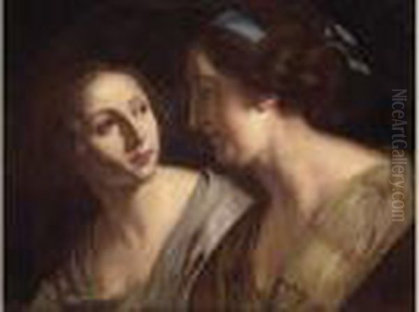 Deux Servantes Oil Painting by Jan De Bray