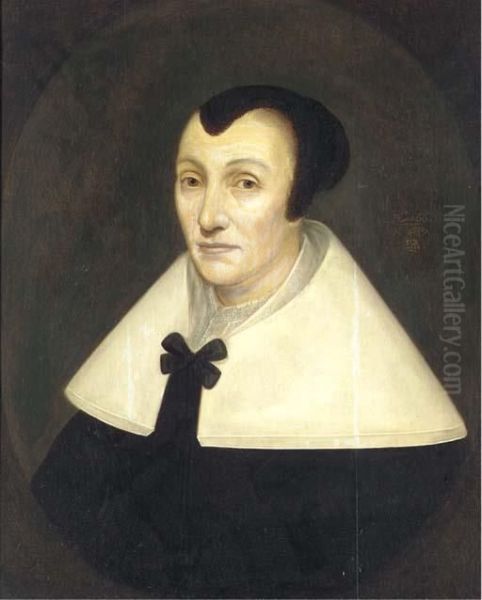 Portrait Of A Lady Oil Painting by Jan De Bray