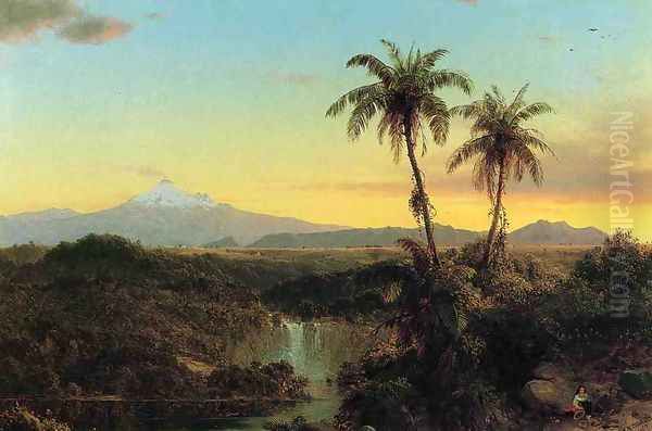 South American Landscape II Oil Painting by Frederic Edwin Church