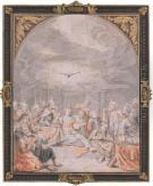 Pentecost Oil Painting by Salomon de Bray