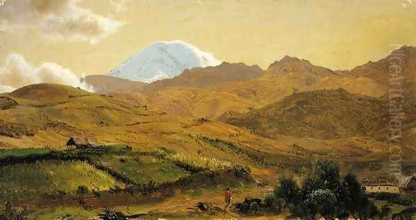 Mount Chimborazo, Ecuador Oil Painting by Frederic Edwin Church