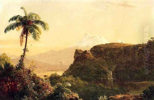 Tropical Landscape I Oil Painting by Frederic Edwin Church