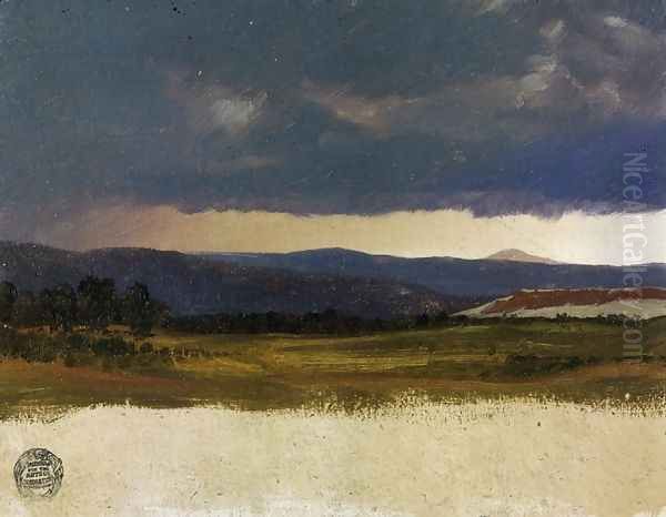 Hudson Valley, Near Olana, New York Oil Painting by Frederic Edwin Church