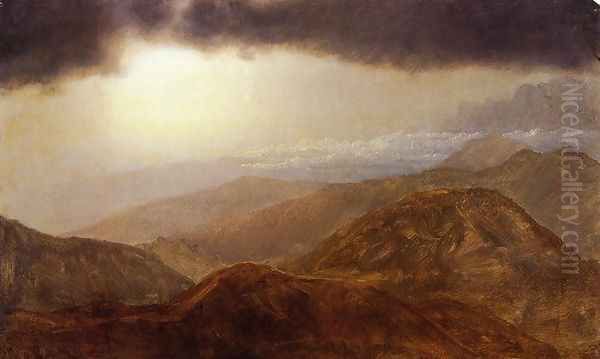 Storm in the Mountains I Oil Painting by Frederic Edwin Church