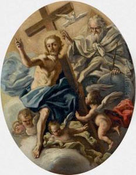 La Trinita Oil Painting by Lorenzo De Caro