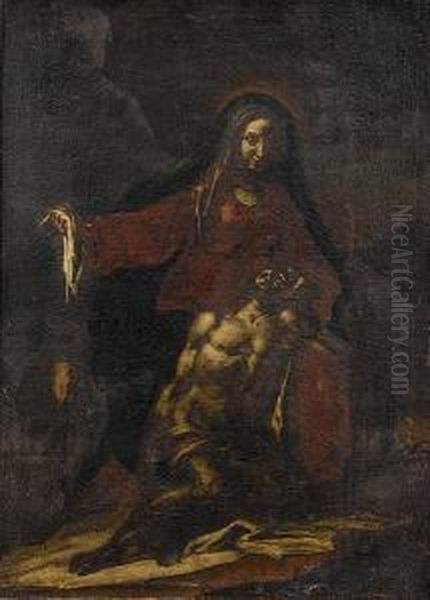 The Pieta Oil Painting by Lorenzo De Caro