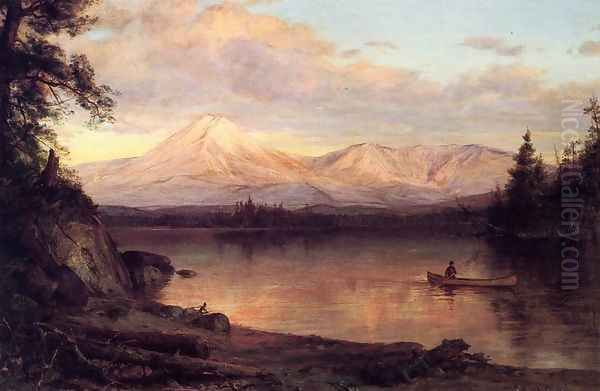 View of Mount Katahdin Oil Painting by Frederic Edwin Church