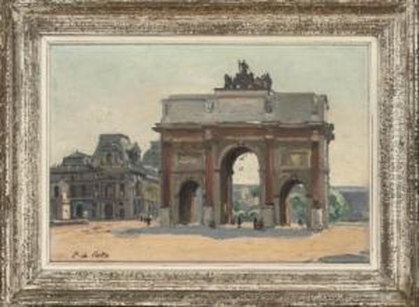 The Arch De Triomphe Oil Painting by Paul De Castro