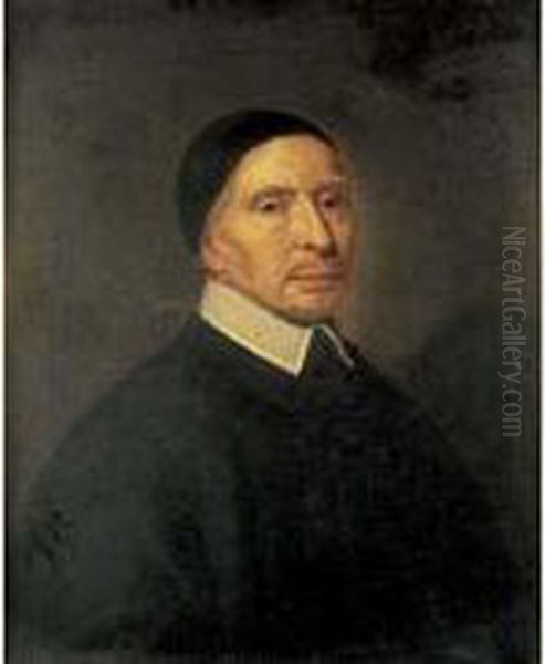 Portrait Du Pere De Saint Pe, Oratorien by Jean-Baptiste De Champaigne