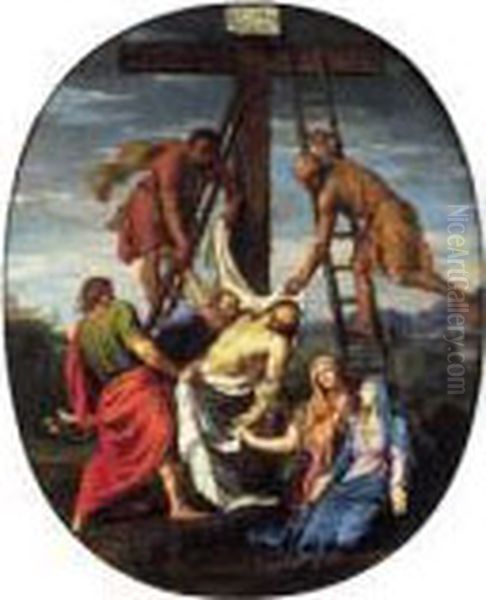 Descente De Croix Oil Painting by Jean-Baptiste De Champaigne