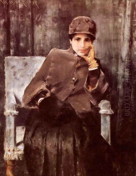 James Abbott McNeill Whistler (2) Oil Painting by William Merritt Chase