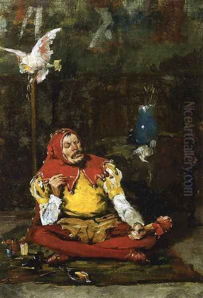 The King's Jester Oil Painting by William Merritt Chase