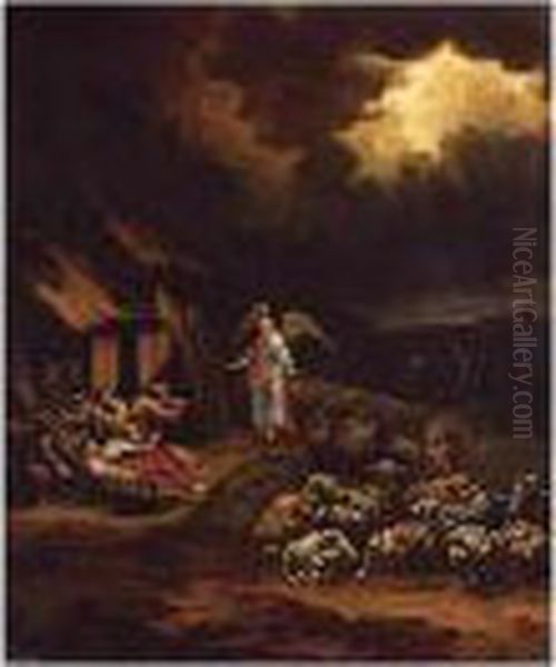 The Annunciation To The Shepherds Oil Painting by Adam Colonia